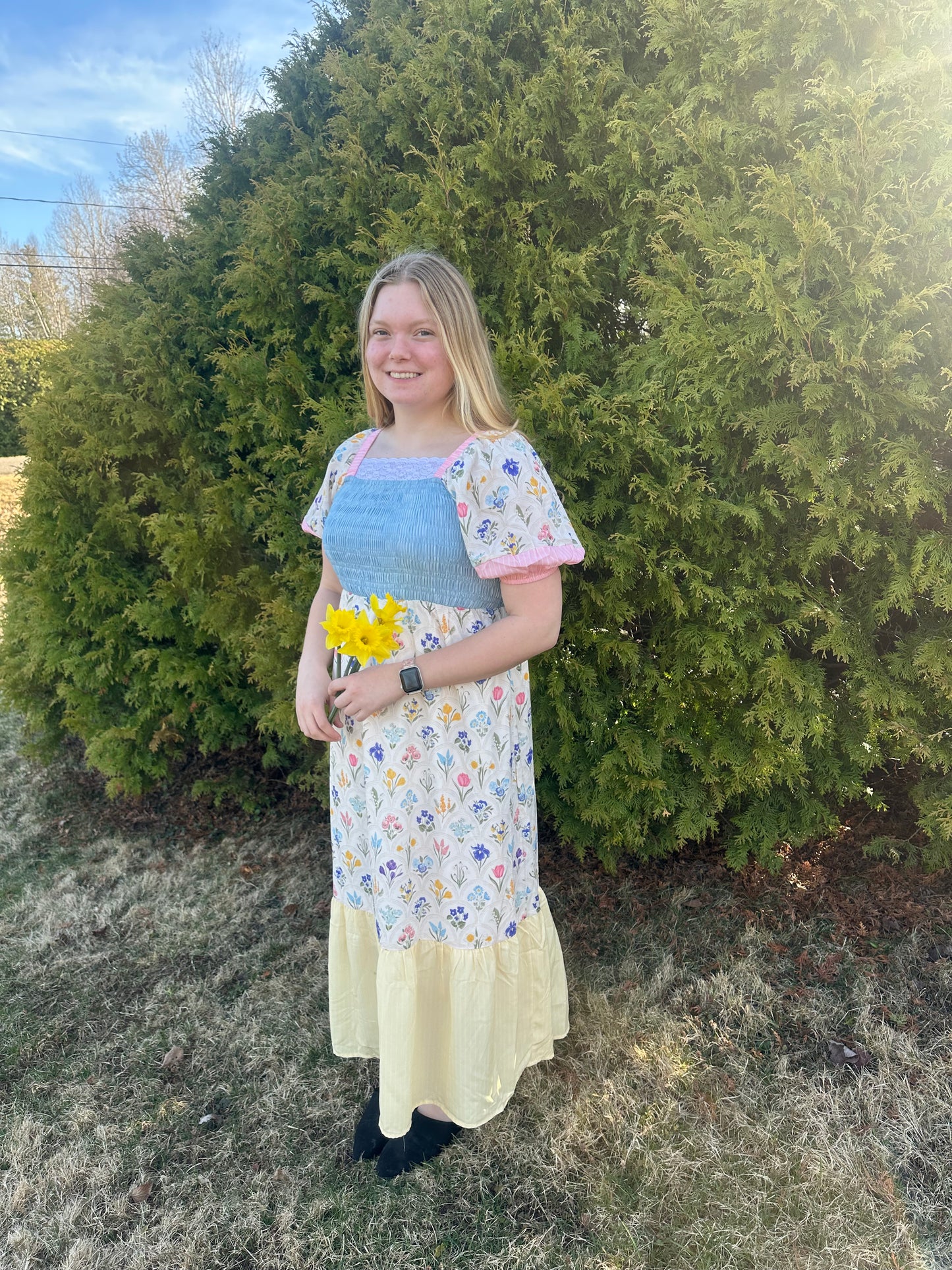 Flower fields dress