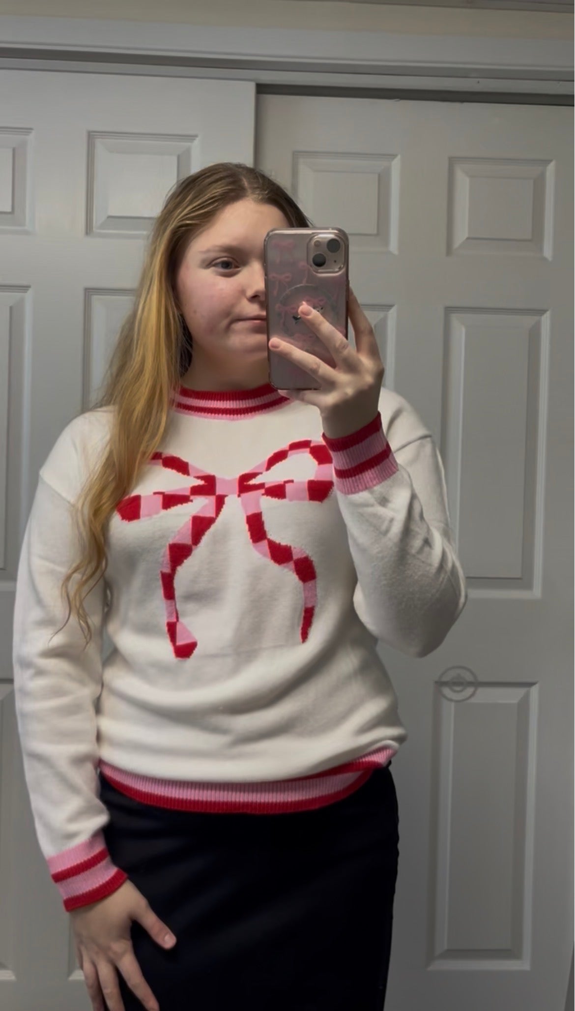 Holly Bow Sweater
